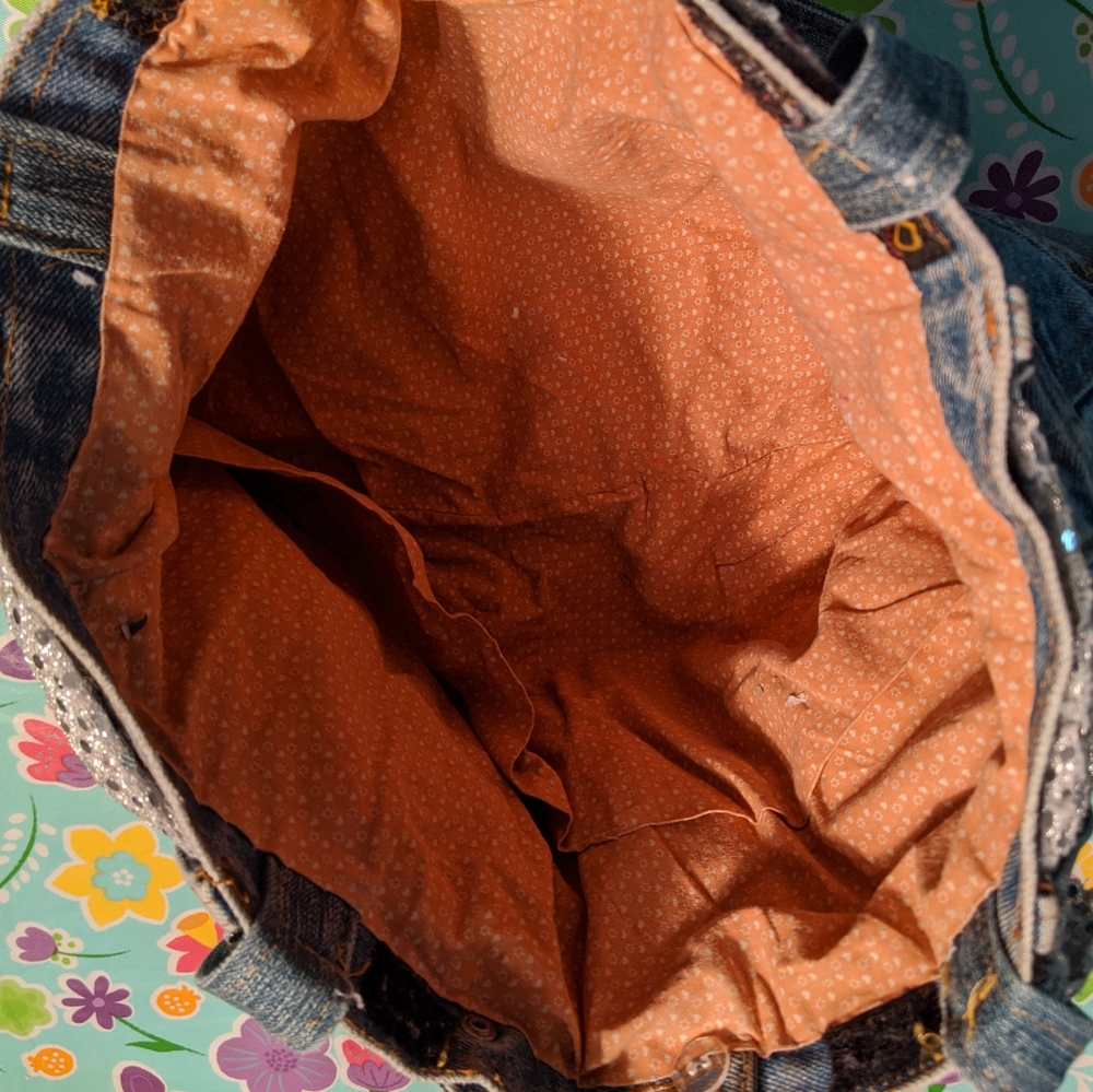 Handmade Jeans purse - Picture 3 of 3